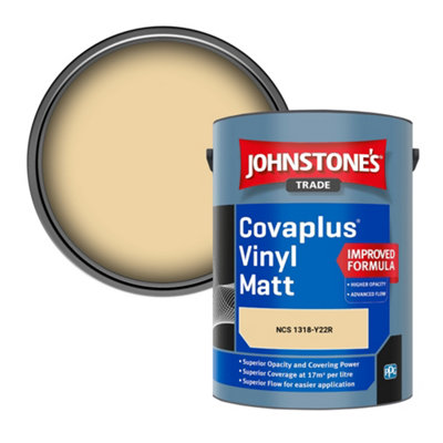 B&Q -  Covaplus Vinyl Matt Walls & Ceilings Emulsion Paint (Ncs 1318-Y22R) 5L