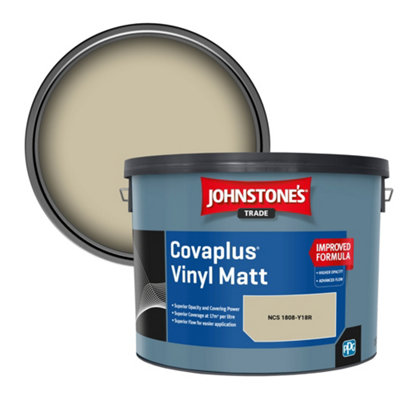 B&Q -  Covaplus Vinyl Matt Walls & Ceilings Emulsion Paint (Ncs 1808-Y18R) 10L