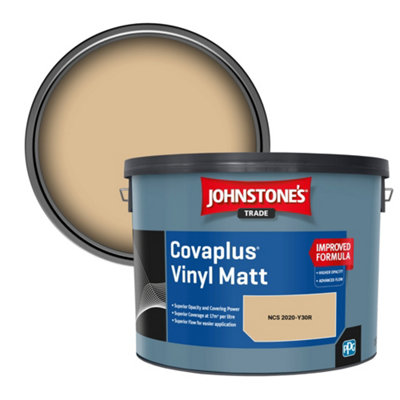 B&Q -  Covaplus Vinyl Matt Walls & Ceilings Emulsion Paint (Ncs 2020-Y30R) 10L