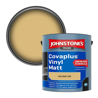 B&Q -  Covaplus Vinyl Matt Walls & Ceilings Emulsion Paint (Ncs 2030-Y10R) 2.5L