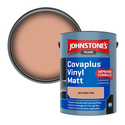 B&Q -  Covaplus Vinyl Matt Walls & Ceilings Emulsion Paint (Ncs 2030-Y70R) 5L