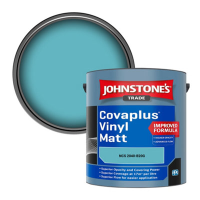 B&Q -  Covaplus Vinyl Matt Walls & Ceilings Emulsion Paint (Ncs 2040-B20G) 2.5L