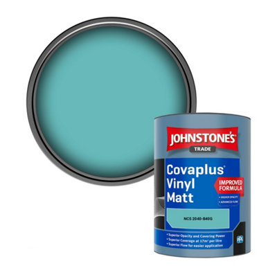 B&Q -  Covaplus Vinyl Matt Walls & Ceilings Emulsion Paint (Ncs 2040-B40G) 1L