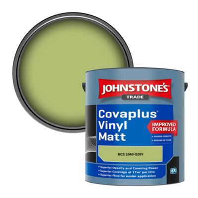 B&Q -  Covaplus Vinyl Matt Walls & Ceilings Emulsion Paint (Ncs 2040-G50Y) 2.5L