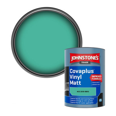 B&Q -  Covaplus Vinyl Matt Walls & Ceilings Emulsion Paint (Ncs 2050-B80G) 1L