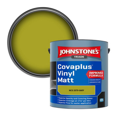 B&Q -  Covaplus Vinyl Matt Walls & Ceilings Emulsion Paint (Ncs 2070-G60Y) 2.5L