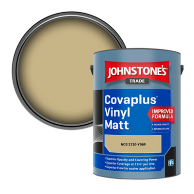 B&Q -  Covaplus Vinyl Matt Walls & Ceilings Emulsion Paint (Ncs 2120-Y06R) 5L