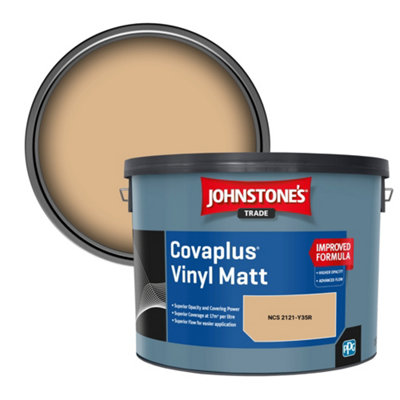 B&Q -  Covaplus Vinyl Matt Walls & Ceilings Emulsion Paint (Ncs 2121-Y35R) 10L
