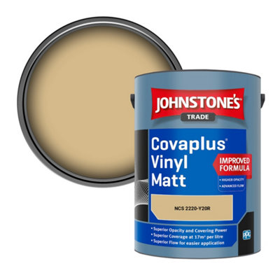 B&Q -  Covaplus Vinyl Matt Walls & Ceilings Emulsion Paint (Ncs 2220-Y20R) 5L