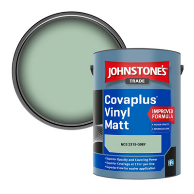 B&Q -  Covaplus Vinyl Matt Walls & Ceilings Emulsion Paint (Ncs 2315-G08Y) 5L