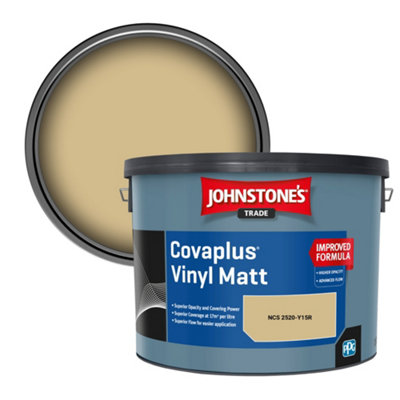 B&Q -  Covaplus Vinyl Matt Walls & Ceilings Emulsion Paint (Ncs 2520-Y15R) 10L