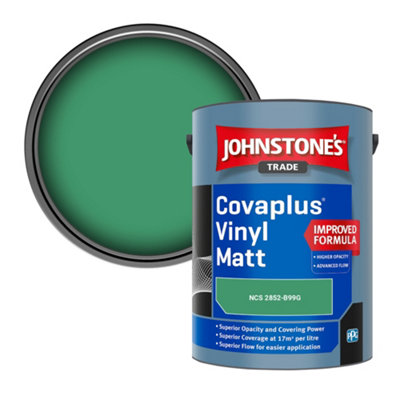 B&Q -  Covaplus Vinyl Matt Walls & Ceilings Emulsion Paint (Ncs 2852-B99G) 5L