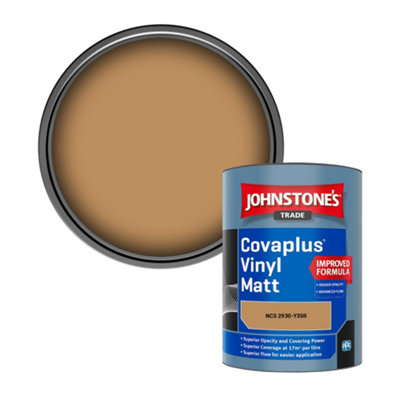 B&Q -  Covaplus Vinyl Matt Walls & Ceilings Emulsion Paint (Ncs 2930-Y35R) 1L