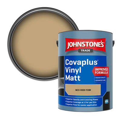 B&Q -  Covaplus Vinyl Matt Walls & Ceilings Emulsion Paint (Ncs 3020-Y20R) 5L