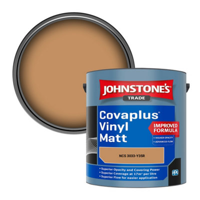 B&Q -  Covaplus Vinyl Matt Walls & Ceilings Emulsion Paint (Ncs 3033-Y35R) 2.5L