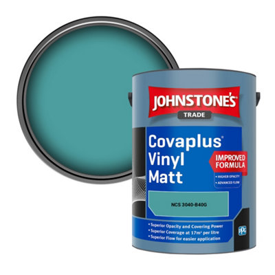 B&Q -  Covaplus Vinyl Matt Walls & Ceilings Emulsion Paint (Ncs 3040-B40G) 5L