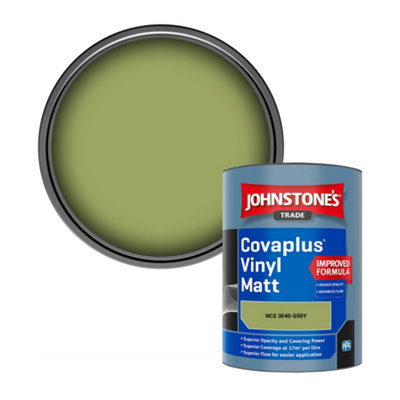 B&Q -  Covaplus Vinyl Matt Walls & Ceilings Emulsion Paint (Ncs 3040-G50Y) 1L