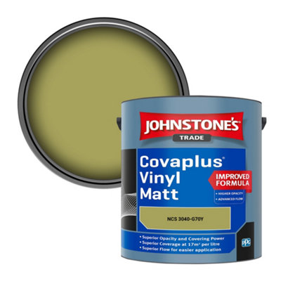 B&Q -  Covaplus Vinyl Matt Walls & Ceilings Emulsion Paint (Ncs 3040-G70Y) 2.5L
