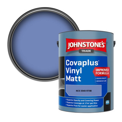 B&Q -  Covaplus Vinyl Matt Walls & Ceilings Emulsion Paint (Ncs 3040-R70B) 5L
