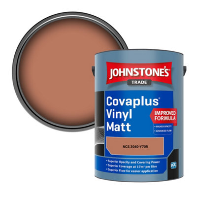 B&Q -  Covaplus Vinyl Matt Walls & Ceilings Emulsion Paint (Ncs 3040-Y70R) 5L