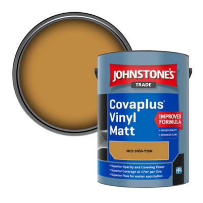 B&Q -  Covaplus Vinyl Matt Walls & Ceilings Emulsion Paint (Ncs 3050-Y20R) 5L