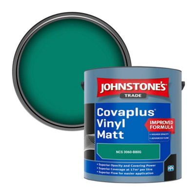 B&Q -  Covaplus Vinyl Matt Walls & Ceilings Emulsion Paint (Ncs 3060-B80G) 2.5L