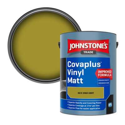 B&Q -  Covaplus Vinyl Matt Walls & Ceilings Emulsion Paint (Ncs 3060-G80Y) 5L