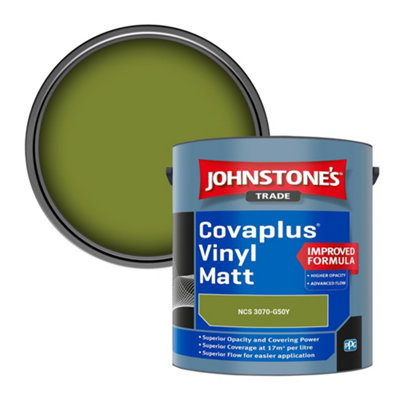 B&Q -  Covaplus Vinyl Matt Walls & Ceilings Emulsion Paint (Ncs 3070-G50Y) 2.5L