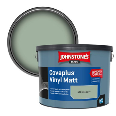 B&Q -  Covaplus Vinyl Matt Walls & Ceilings Emulsion Paint (Ncs 3310-G21Y) 10L