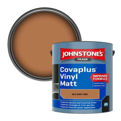 B&Q -  Covaplus Vinyl Matt Walls & Ceilings Emulsion Paint (Ncs 3443-Y50R) 2.5L