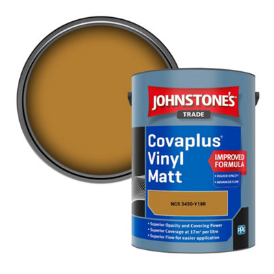 B&Q -  Covaplus Vinyl Matt Walls & Ceilings Emulsion Paint (Ncs 3450-Y18R) 5L