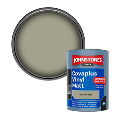 B&Q -  Covaplus Vinyl Matt Walls & Ceilings Emulsion Paint (Ncs 4008-G94Y) 1L