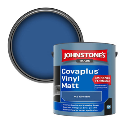 B&Q -  Covaplus Vinyl Matt Walls & Ceilings Emulsion Paint (Ncs 4050-R80B) 2.5L