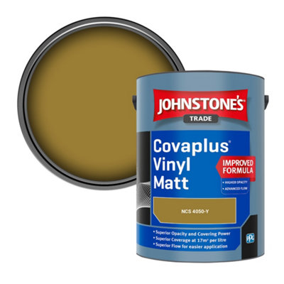 B&Q -  Covaplus Vinyl Matt Walls & Ceilings Emulsion Paint (Ncs 4050-Y) 5L