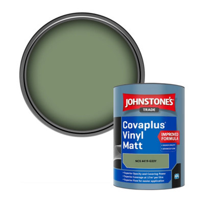 B&Q -  Covaplus Vinyl Matt Walls & Ceilings Emulsion Paint (Ncs 4419-G33Y) 1L