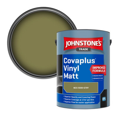 B&Q -  Covaplus Vinyl Matt Walls & Ceilings Emulsion Paint (Ncs 5030-G70Y) 5L