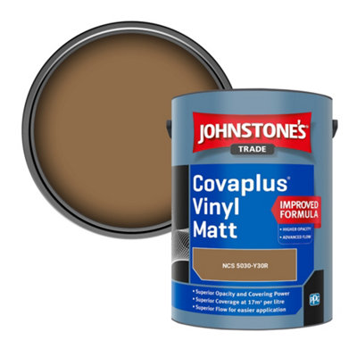 B&Q -  Covaplus Vinyl Matt Walls & Ceilings Emulsion Paint (Ncs 5030-Y30R) 5L