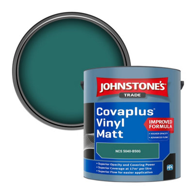 B&Q -  Covaplus Vinyl Matt Walls & Ceilings Emulsion Paint (Ncs 5040-B50G) 2.5L