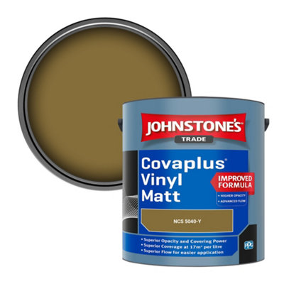 B&Q -  Covaplus Vinyl Matt Walls & Ceilings Emulsion Paint (Ncs 5040-Y) 2.5L