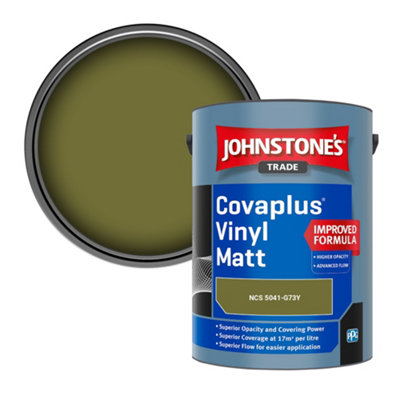 B&Q -  Covaplus Vinyl Matt Walls & Ceilings Emulsion Paint (Ncs 5041-G73Y) 5L