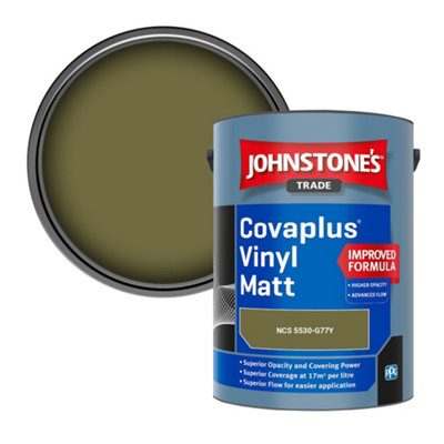 B&Q -  Covaplus Vinyl Matt Walls & Ceilings Emulsion Paint (Ncs 5530-G77Y) 5L