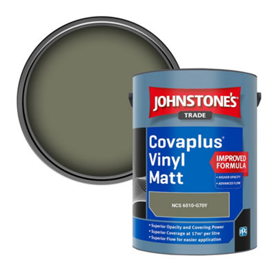 B&Q -  Covaplus Vinyl Matt Walls & Ceilings Emulsion Paint (Ncs 6010-G70Y) 5L