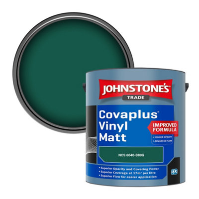 B&Q -  Covaplus Vinyl Matt Walls & Ceilings Emulsion Paint (Ncs 6040-B80G) 2.5L