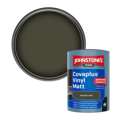 B&Q -  Covaplus Vinyl Matt Walls & Ceilings Emulsion Paint (Ncs 8010-G90Y) 1L