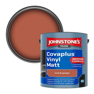 B&Q -  Covaplus Vinyl Matt Walls & Ceilings Emulsion Paint (C4.40.40 Equivalent) 2.5L