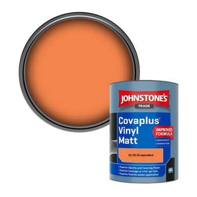 Johnstone's Trade Covaplus Vinyl Matt Walls & Ceilings Emulsion Paint (D2.50.55 Equivalent) 1L