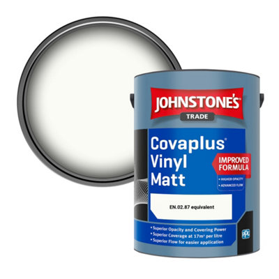 B&Q -  Covaplus Vinyl Matt Walls & Ceilings Emulsion Paint (En.02.87 Equivalent) 5L