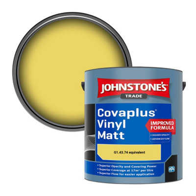 B&Q -  Covaplus Vinyl Matt Walls & Ceilings Emulsion Paint (G1.43.74 Equivalent) 2.5L