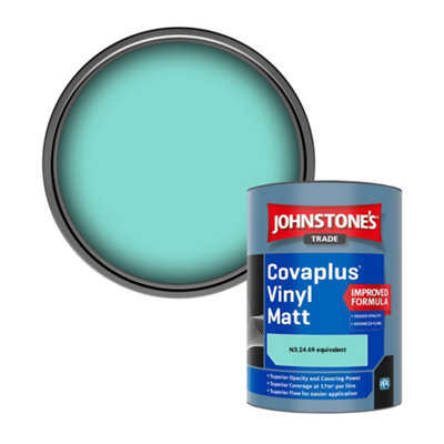 Johnstone's Trade Covaplus Vinyl Matt Walls & Ceilings Emulsion Paint (N3.24.69 Equivalent) 1L