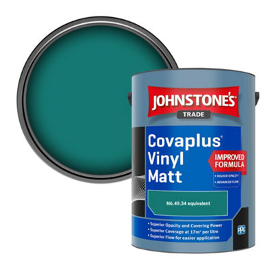 B&Q -  Covaplus Vinyl Matt Walls & Ceilings Emulsion Paint (N6.49.34 Equivalent) 5L